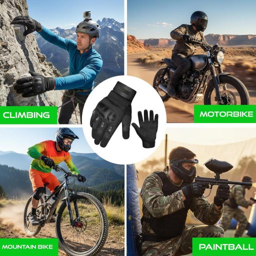 Mănuși Moto WESTWOOD FOX WFX cu Protecție Rigidă și Funcție Touchscreen Negre