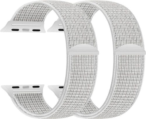 Biely nylonový remienok pre Apple Watch – odolný a pohodlný