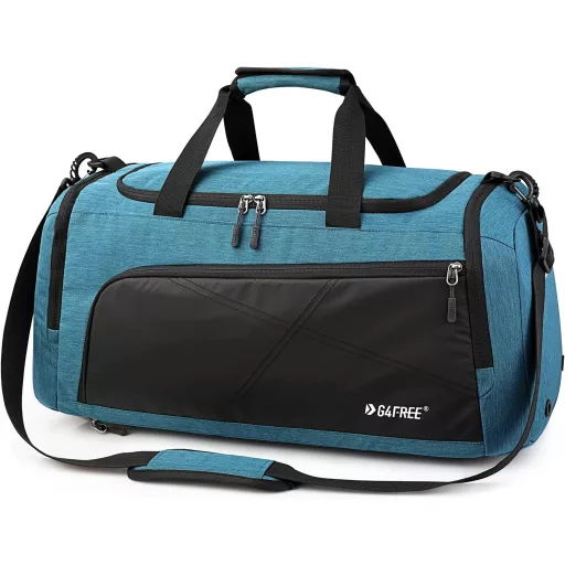 Rucsac de voiaj G4Free 45L/60L - Geantă sport de mari dimensiuni cu compartimente separate pentru lucruri umede și pantofi, ideală pentru călătorii, înot, yoga, drumeții și camping.