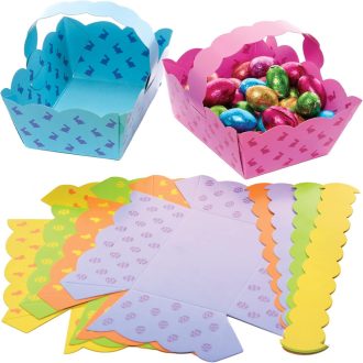   Baker Ross Húsvéti Kosarak Készlet - 30 db, DIY Tojáskereső Kosarak Gyerekeknek
