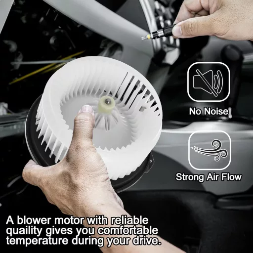 X AUTOHAUX Ansamblu Motor Ventilator Încălzire cu Circulație Aer TD11-61-B10