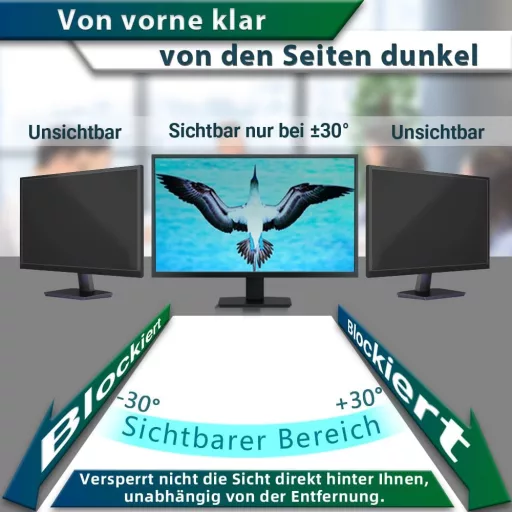 STARY 27 hüvelykes monitorszűrő 2db kék fény szűrés privátszféra védelem