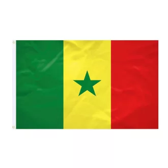   Steag Internațional Senegal, Drapel 150x270cm, Material Rezistent, Culori Vii