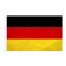 International Flag Német Zászló 150x240 cm Erősített Szövet Élénk Színek