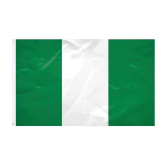   International Flag Nigéria Zászló 150x270cm Erősített Szövet Élénk Színek