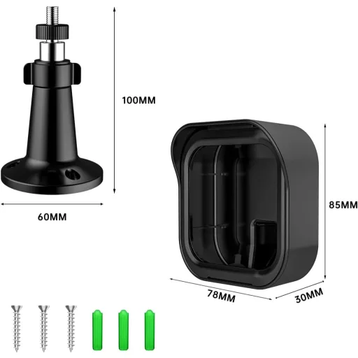 honecumi Blink kamera fali tartó 360° forgatható védőburkolat 2 db fekete
