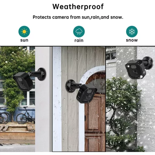 honecumi Blink kamera fali tartó 360° forgatható védőburkolat 2 db fekete