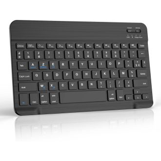   JADEMALL Bluetooth tipkovnica za iPad Pro, Samsung, Lenovo tablete - Prijenosna Crna