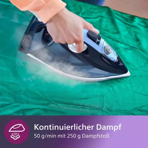 Philips Azur 7000 gőzvasaló 2800W, 50g/perc gőz, SteamGlide Plus talppal