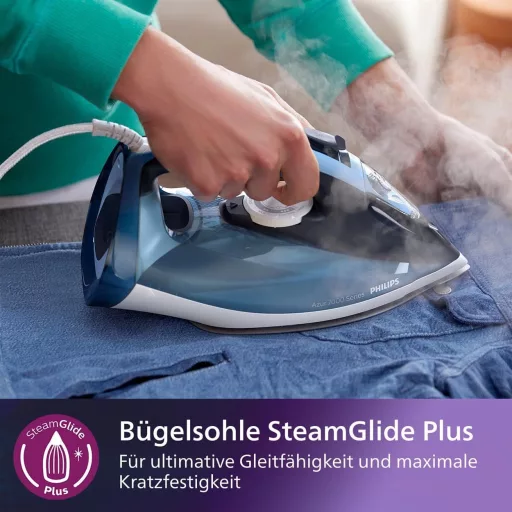 Philips Azur 7000 gőzvasaló 2800W, 50g/perc gőz, SteamGlide Plus talppal