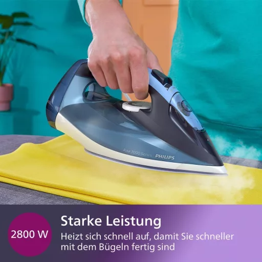 Philips Azur 7000 gőzvasaló 2800W, 50g/perc gőz, SteamGlide Plus talppal