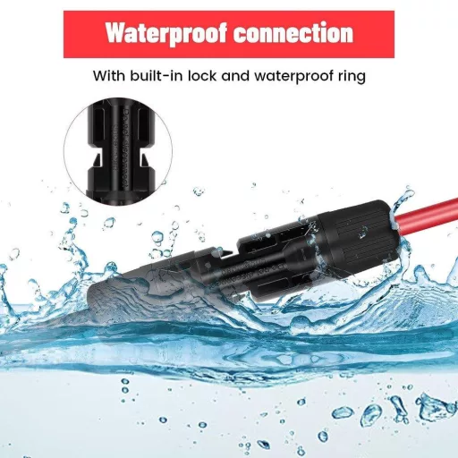 Vodootporni MC4 produžni kabel za solarne panele 1m, 6mm² - Prepakirano