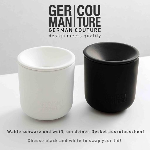 GC German Couture Kerámia Hamutál IQOS Iluma, Terea, Heets, Glo Hyper, Ploom Dohányrúdhoz - Fehér Kerek Fedeles Tartó Otthonra és Irodába