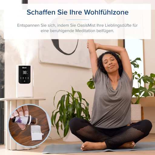 Levoit okos párásító nagy szobákhoz, felülről tölthető, meleg és hideg pára, 550 ml/h, 40 m², csendes