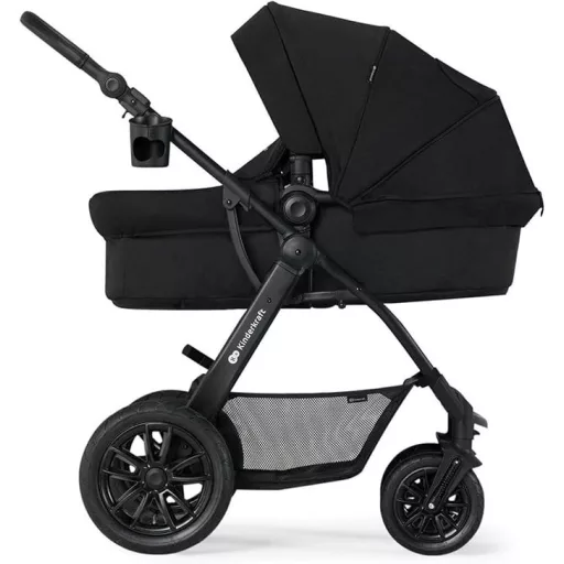 Kinderkraft XMOOV 3 az 1-ben Babakocsi Fekete Multifunkcionális Gyermekjármű