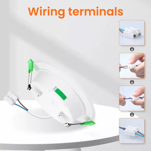 ALUSSO 7W LED Beépíthető Spotlámpa Dimmer Funkcióval, 3 Színhőmérséklet, IP44 Fürdőszoba Konyha