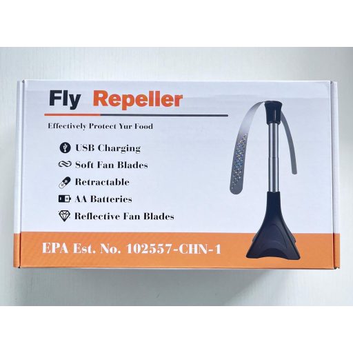 PTHTECHUS Set de 4 ventilatoare anti-insecte - Dispozitiv de alungat muște și țânțari fără substanțe chimice pentru protecția alimentelor la mesele în aer liber