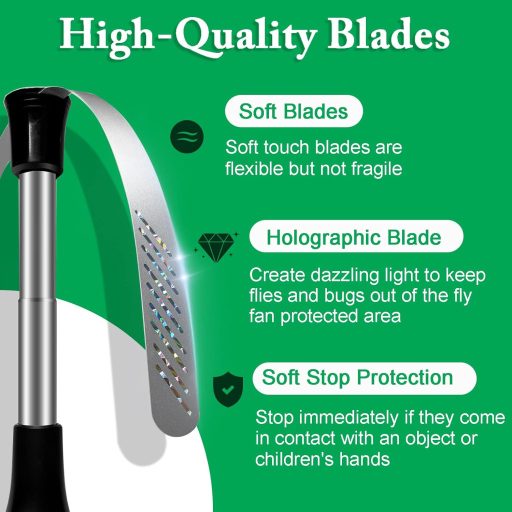 PTHTECHUS Set ventilatora za zaštitu od insekata 4 kom - Zaštita hrane od muha i komaraca bez kemikalija za objedovanje na otvorenom