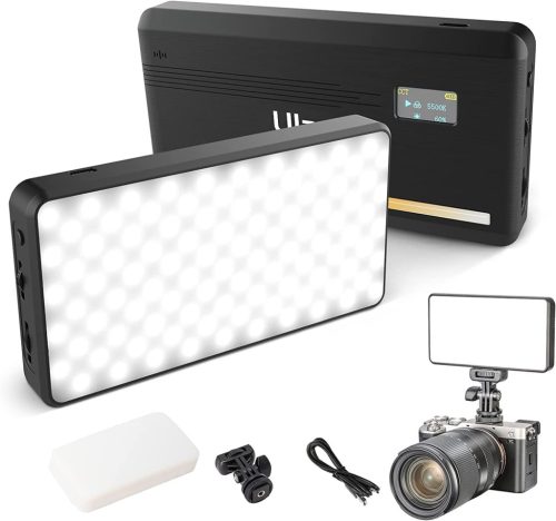 Lumină video Ulanzi cu 200 LED-uri, baterie de 5000mAh, temperatură de culoare reglabilă, compatibilă DSLR