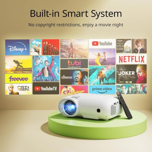 YOTON Y9 4K WiFi Projektor Netflix-támogatással, 15000 Lumen, Bluetooth, Full HD