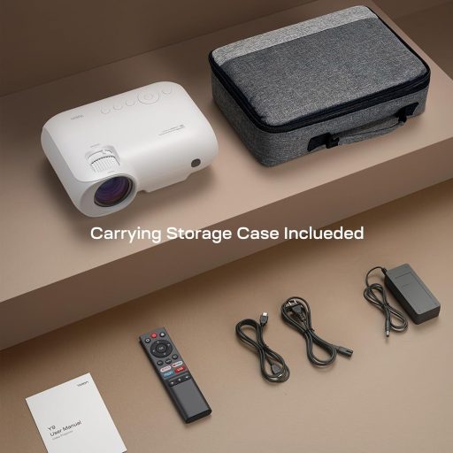 Proiector YOTON Y9 4K cu suport Netflix/Dolby - 20000 Lumeni Full HD 1080P Rezoluție Nativă, WiFi, Bluetooth 5.2, Home Cinema, Telefon, TV