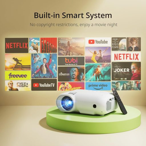 Proiector YOTON Y9 4K cu suport Netflix/Dolby - 20000 Lumeni Full HD 1080P Rezoluție Nativă, WiFi, Bluetooth 5.2, Home Cinema, Telefon, TV