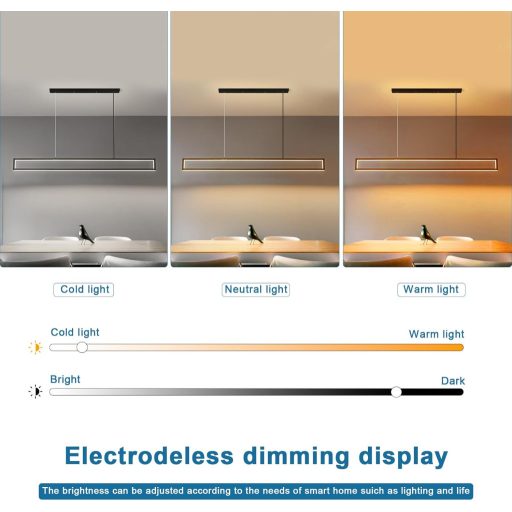 SUCIKORIO LED Függőlámpa Étkezőasztalhoz 100cm Dimmelhető Távirányítóval