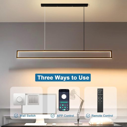 SUCIKORIO LED Függőlámpa Étkezőasztalhoz 100cm Dimmelhető Távirányítóval