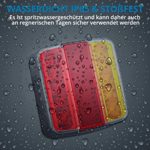 AUTOUTLET Utánfutó hátsó lámpa szett 18 LED, 7.5m kábel, 7 pólusú csatlakozó, E11
