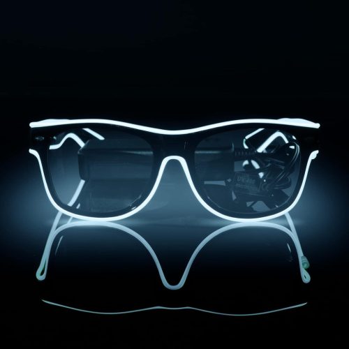 Ochelari LED Neon Intermitenți - Accesoriu de petrecere Flintronic pentru festivaluri și Halloween