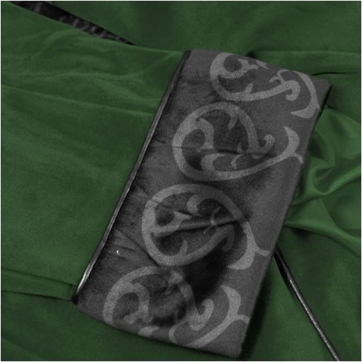 Pánsky steampunkový gotický kabát Jakloz, zelený, veľkosť M – stredoveký viktoriánsky kostým na cosplay