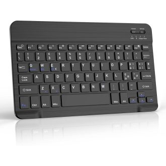   JADEMALL Bluetooth bežična tipkovnica iPad Pro/Air/Tablet Lenovo/Samsung/Huawei Crna