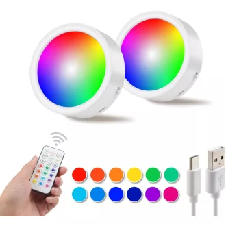  da LIGHT LED szekrénylámpa szett 2db RGBW távirányítóval, vezeték nélküli, dimmelhető - 1000mAh_2