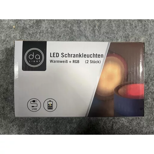 da LIGHT LED szekrénylámpa szett 2db RGBW távirányítóval, vezeték nélküli, dimmelhető - 1000mAh_2