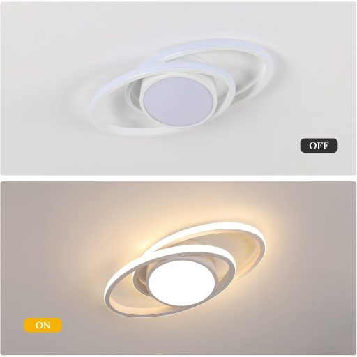 DAXGD Modern LED Mennyezeti Lámpa 39W Fehér Bolygó Dizájn Meleg Fehér 3000K