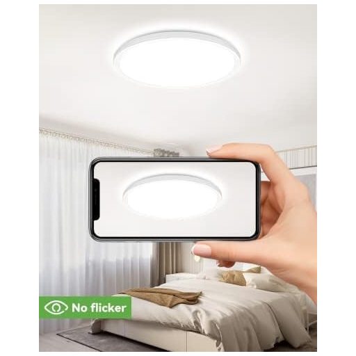 zemty 2db 30cm LED Mennyezeti Lámpa 28W 3200lm Vékony Dizájn 3 Színhőmérséklet