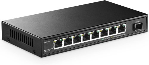 YuLinca 8 portos 2.5G hálózati switch 10G SFP-vel, ventilátor nélküli
