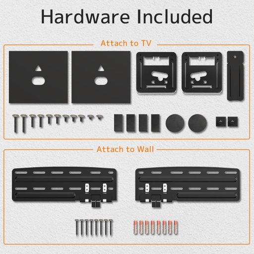 PUTORSEN Ultra Slim Fali TV Tartó Samsung 43-85" Tévéhez, Max 60kg, VESA 1700x800