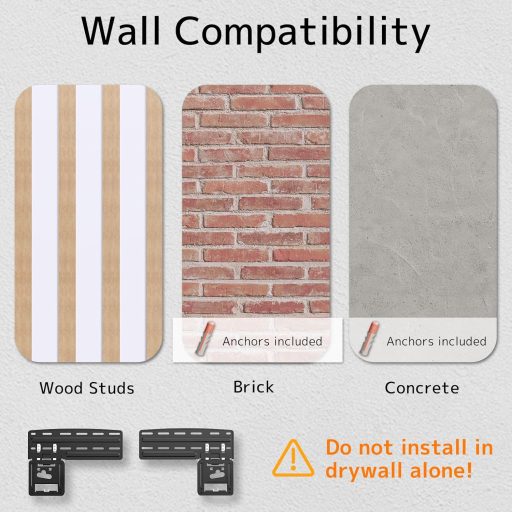 PUTORSEN Ultra Slim Fali TV Tartó Samsung 43-85" Tévéhez, Max 60kg, VESA 1700x800