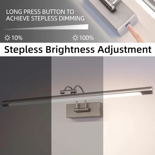 TYhogar LED Tükörfény Fürdőszoba 60cm Dimmelhető Fali Lámpa 15W