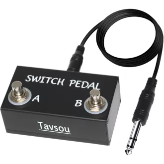 Tavsou Dual Switch Gitár Effekt Pedál TRS Kábellel 6.35mm