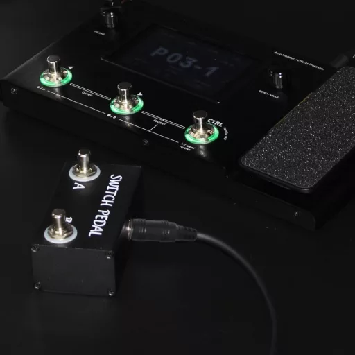 Tavsou Dual Switch Gitár Effekt Pedál TRS Kábellel 6.35mm