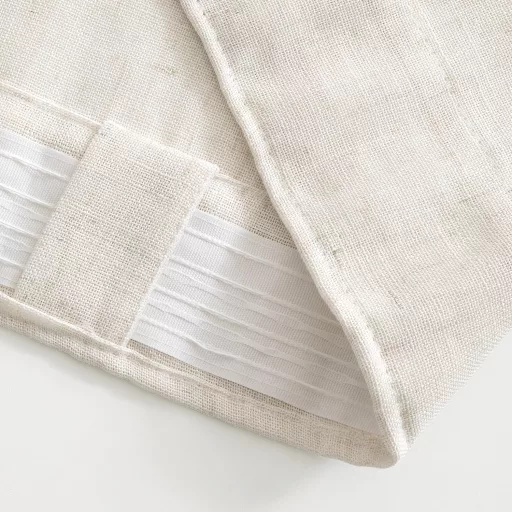 MIULEE Perdele Voile Aspect In Subțire Semitransparente 260x140cm Albe 2 buc.