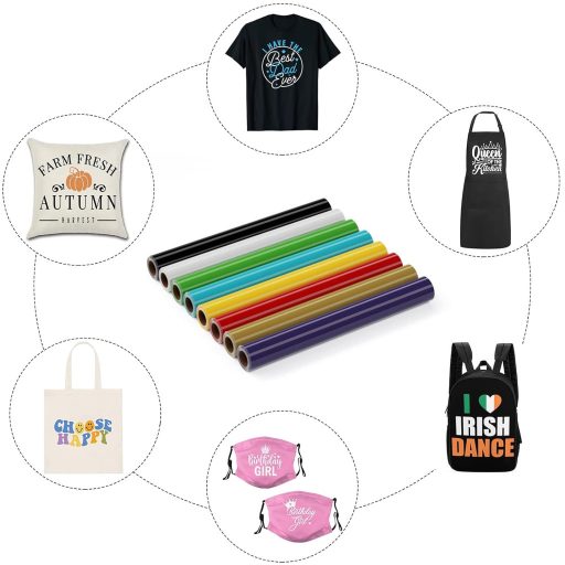 Folie Flex Asoway pentru Plotter, Vinil Termotransferabil Textil, Roz Neon, 30,5x305cm