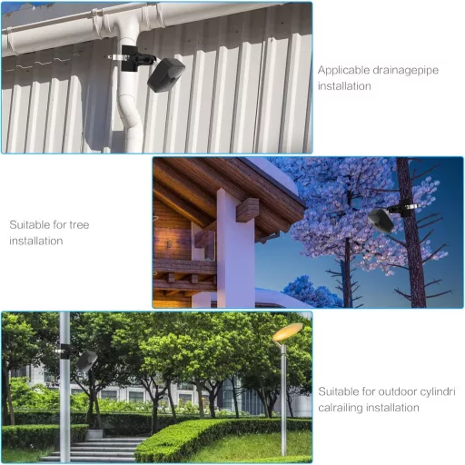 Akoemxeeo Univerzálna montážna konzola pre kamery Blink – Montáž na odkvap, rúru, 360° otočná, pre vnútorné/vonkajšie použitie