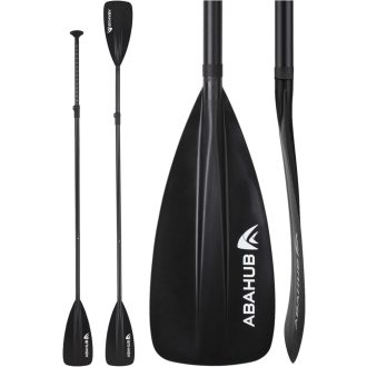   Abahub 2 v 1 Nastaviteľné SUP a Kajak Pádlo s Hliníkovou Rukoväťou - Ľahké, Plávajúce, Cestovné Pádlo pre Paddleboard pre Začiatočníkov