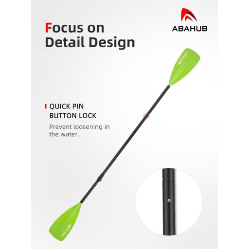 Paddlă SUP Caiac 2în1 Abahub Aluminiu Telescopică 173-213cm Ajustabilă