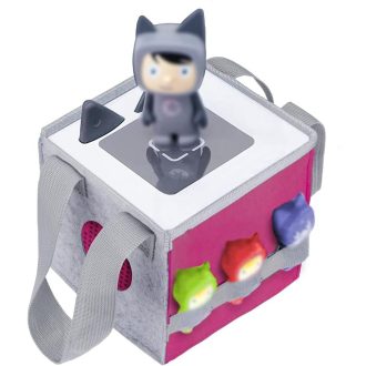   Vicloon Toniebox táska rózsaszín hordozható tárolódoboz fogantyúval