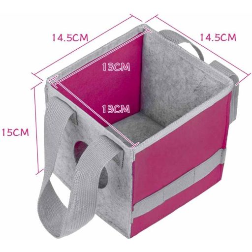 Geantă roz Vicloon Toniebox, cutie de depozitare portabilă cu mâner