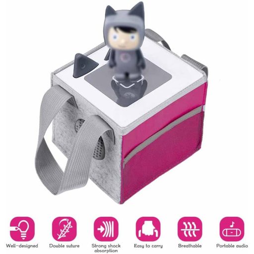 Geantă roz Vicloon Toniebox, cutie de depozitare portabilă cu mâner